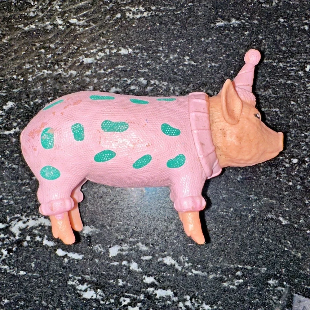 Ankyo Party Pig Farm Animal Cake Topper Toy 5